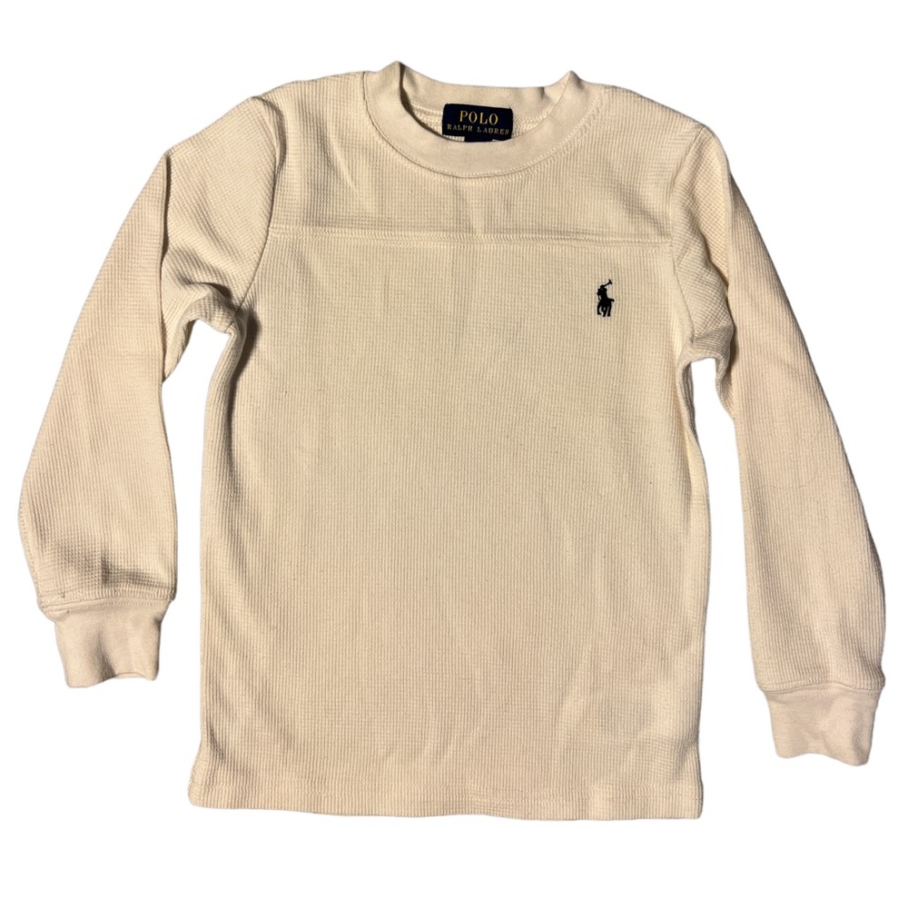 Polo Ralph Lauren Waffle-Knit Long Sleeve T-shirt Boys Size 4